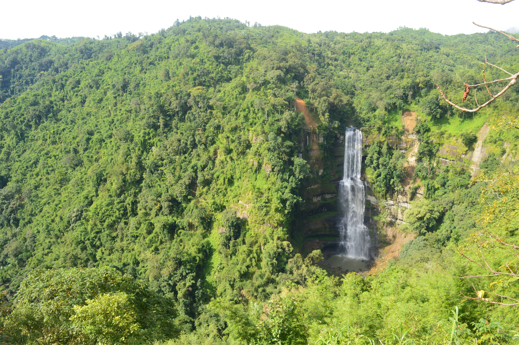 Vantawng Falls in the forests of Mizoram